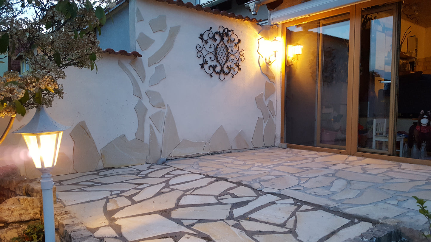 Solnhofener Polygonalplatten Wandverblender 45m² & 85m²