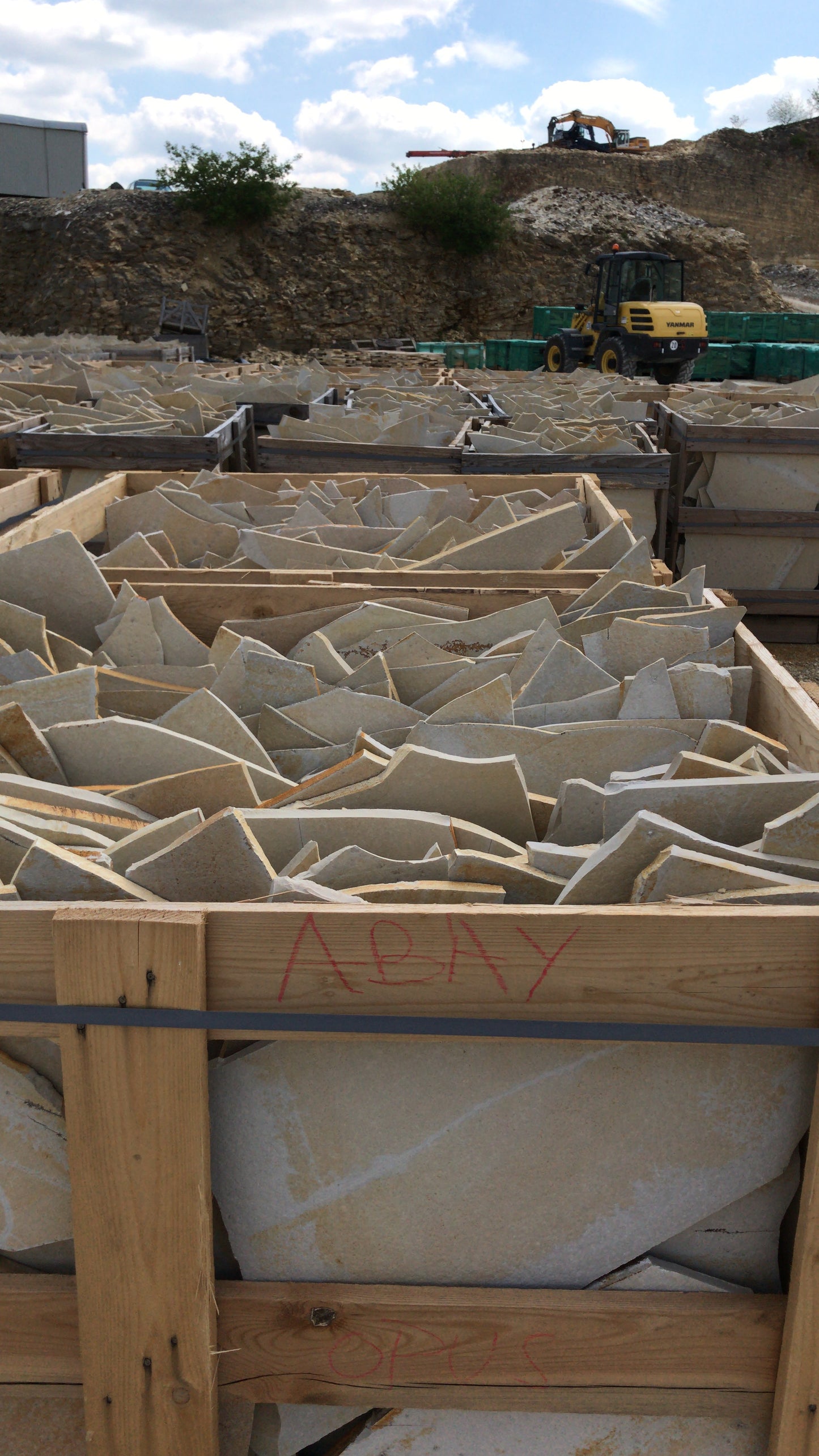 Solnhofener Polygonalplatten 12-13mm Stärke