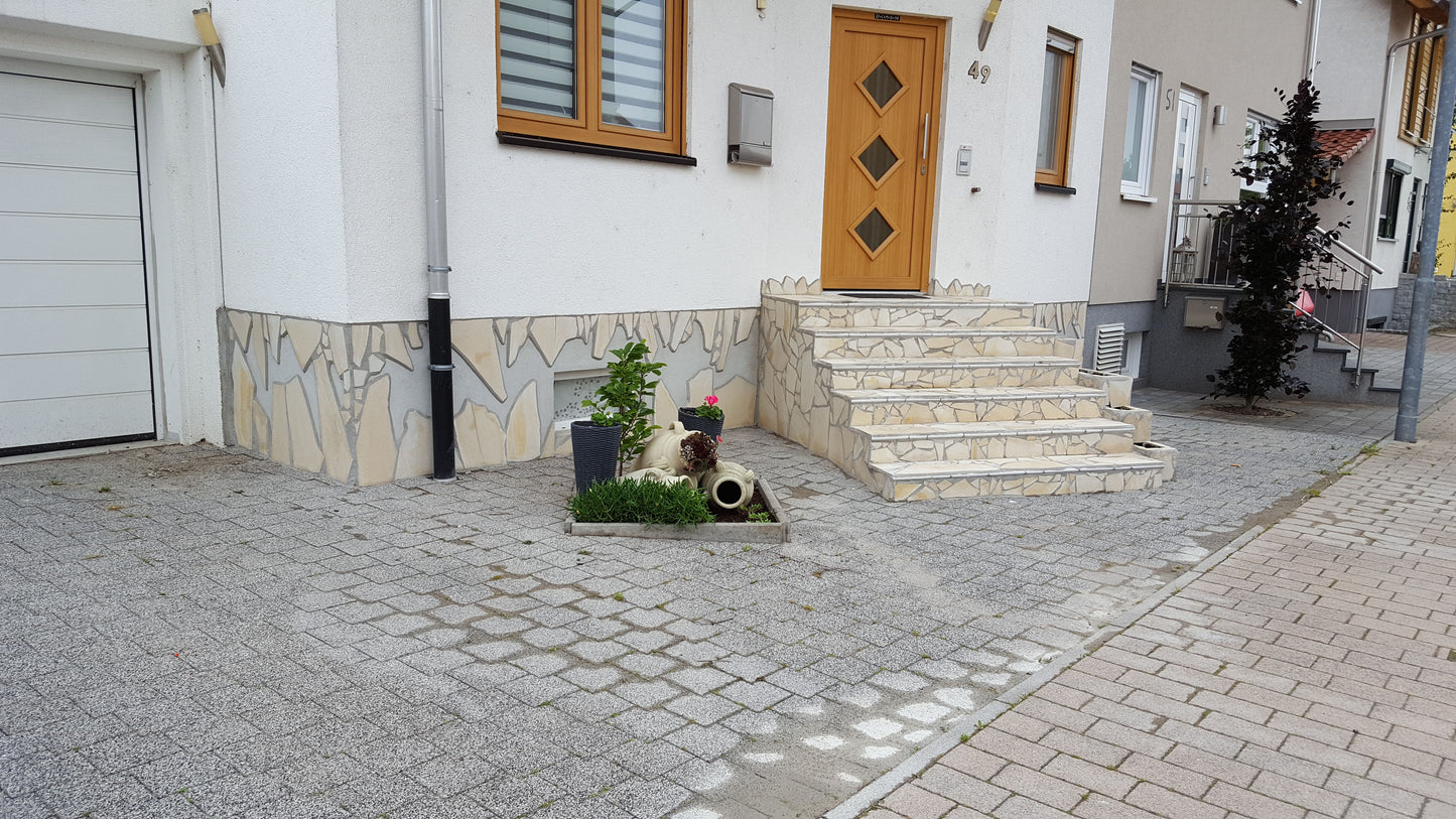 Solnhofener Polygonalplatten Wandverblender 45m² & 85m²